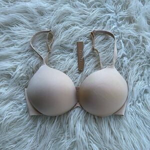 Skims Ultimate Push up Plunge Bra Sand Size 32DD